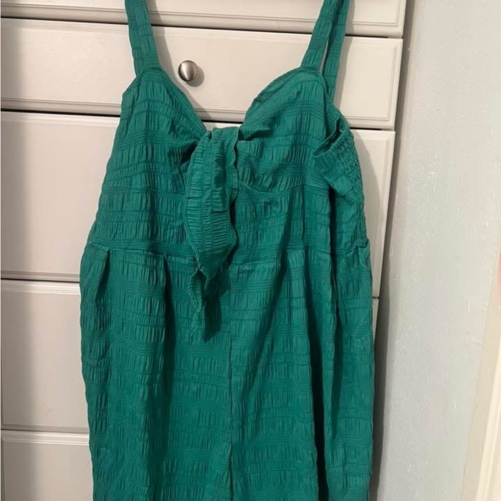 Green Sleeveless Romper